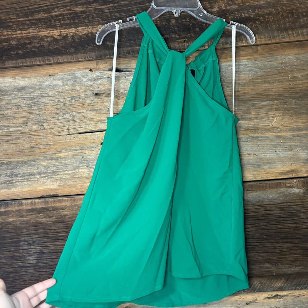 Green tank top